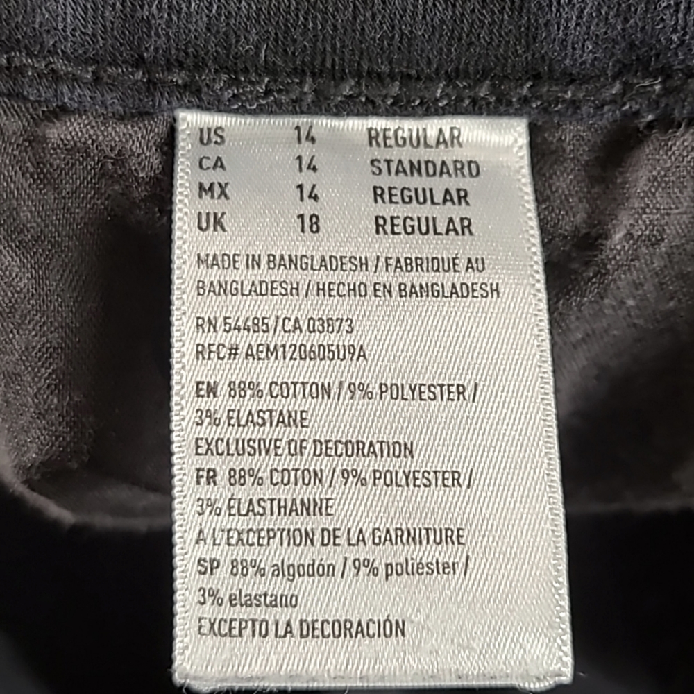 AMERICAN EAGLE SUPER SUPER STRETCH X ANKLE CROPPED WOMENS JEGGING 14x21 - Picture 6 of 7